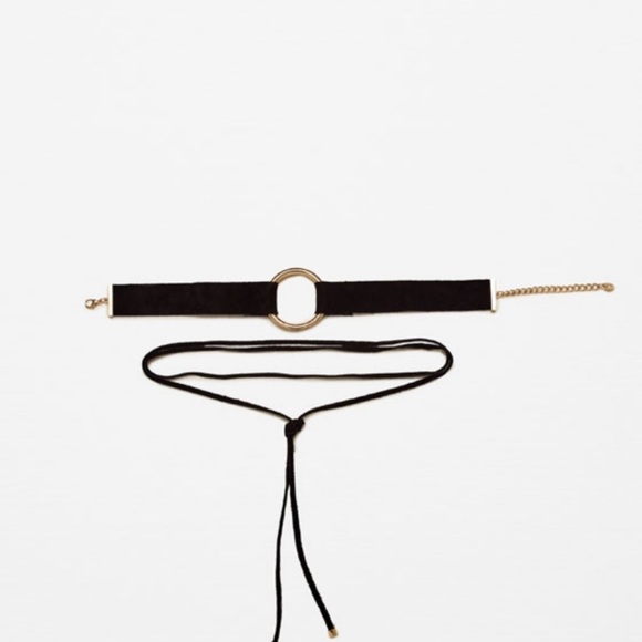 Zara Choker Necklace Suede - Picture 2 of 2